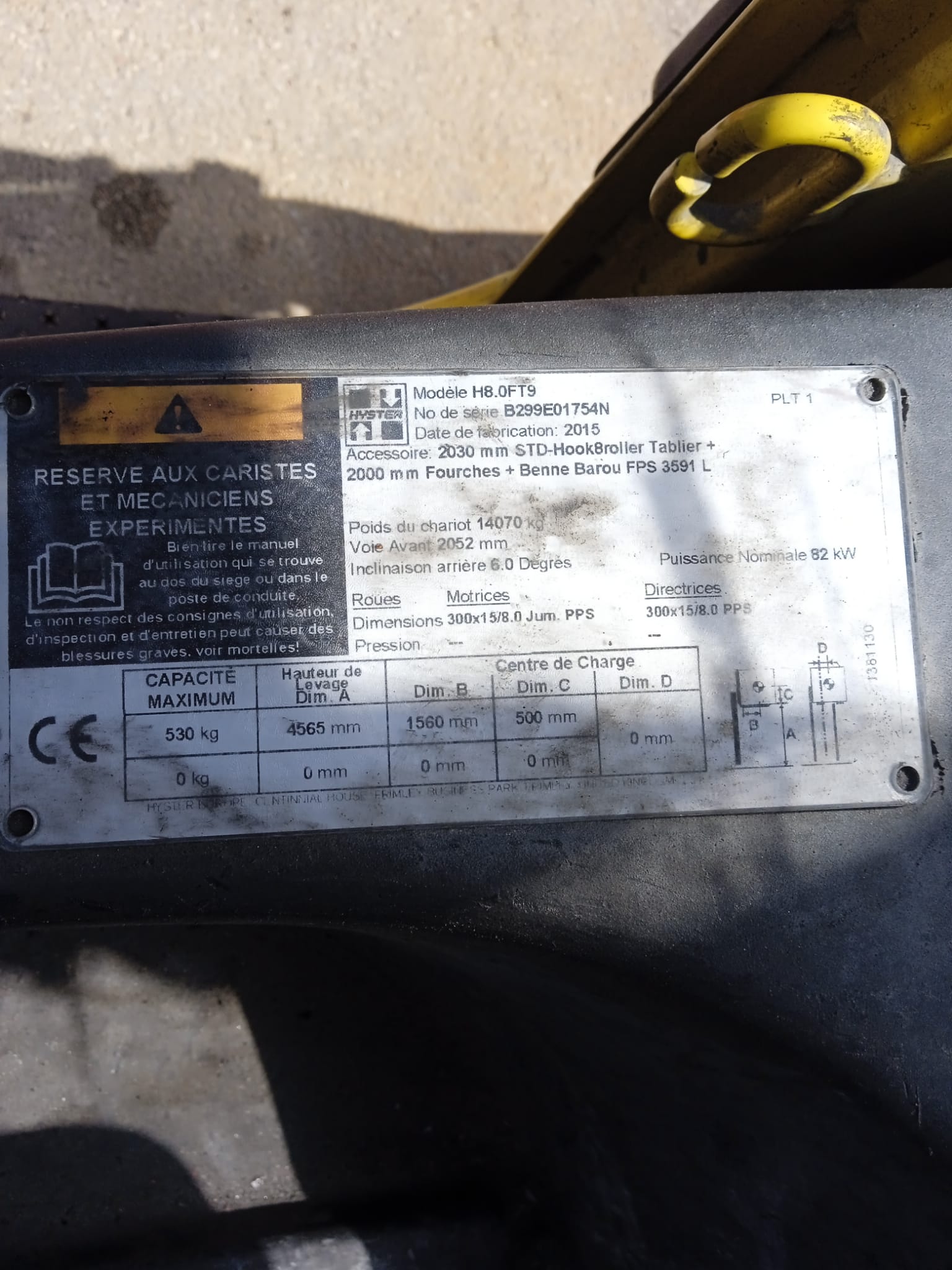 HYSTER H8.0FT-9 - Imagen 3