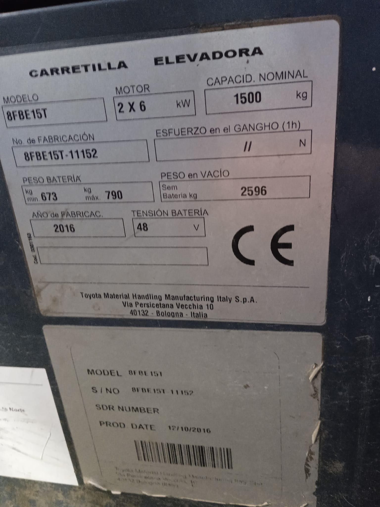 TOYOTA 8FBE15T - Imagen 12